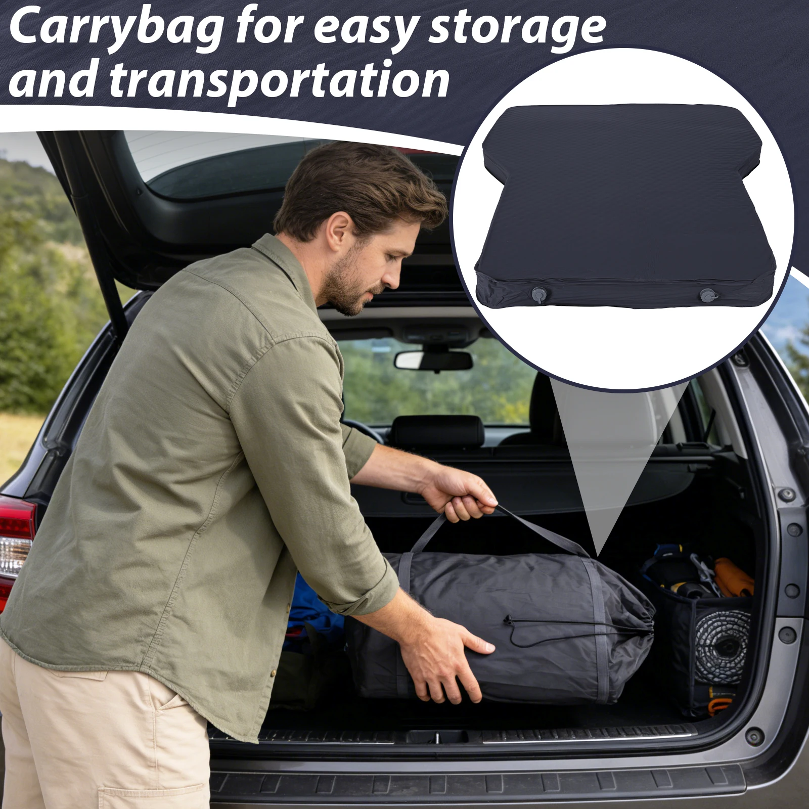 

Outdoor Camping Air Bed for Tesla Model Y Accessories Self Inflating Sleeping Bed for Outdoor Travel