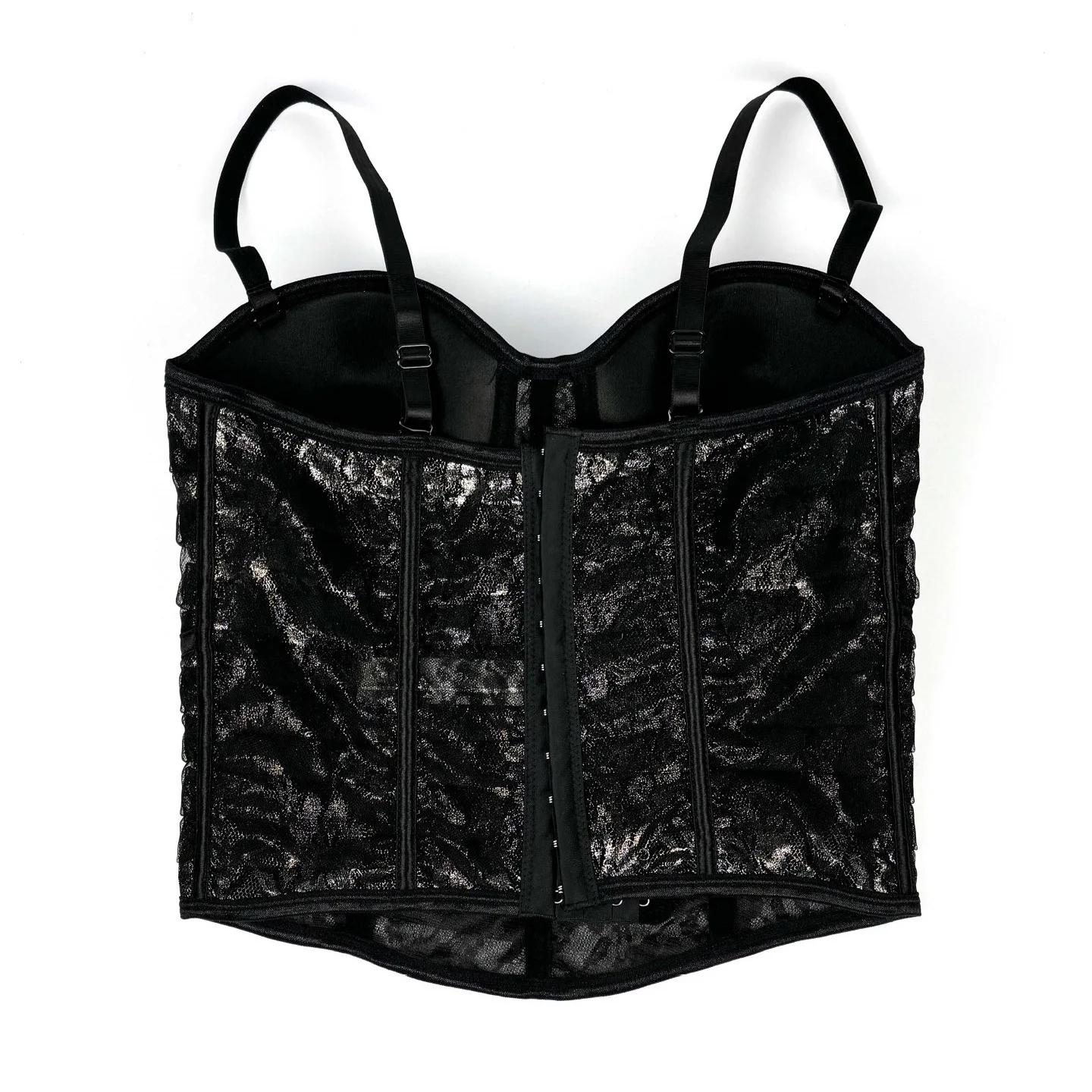 Sexy Bra Corset Crop Tops Club Outfit Women Fashion Rave Bustier Fishbone Top Underwear Sleeveless Vest Slim Bodyshaper Camisole