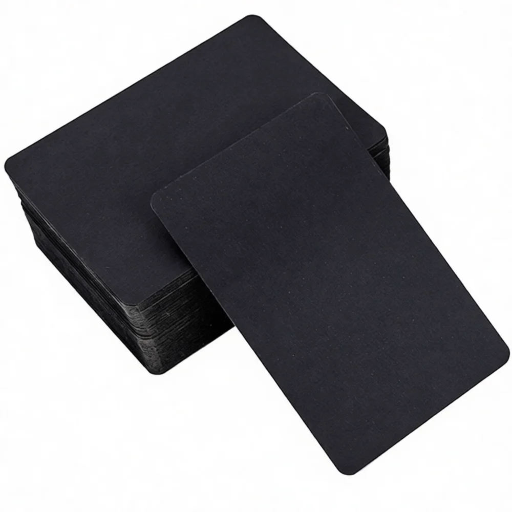 DIY Blank Flash Cards Thick Paper Stationery Index Notes For Office School Learning Kraft White Black Sketching