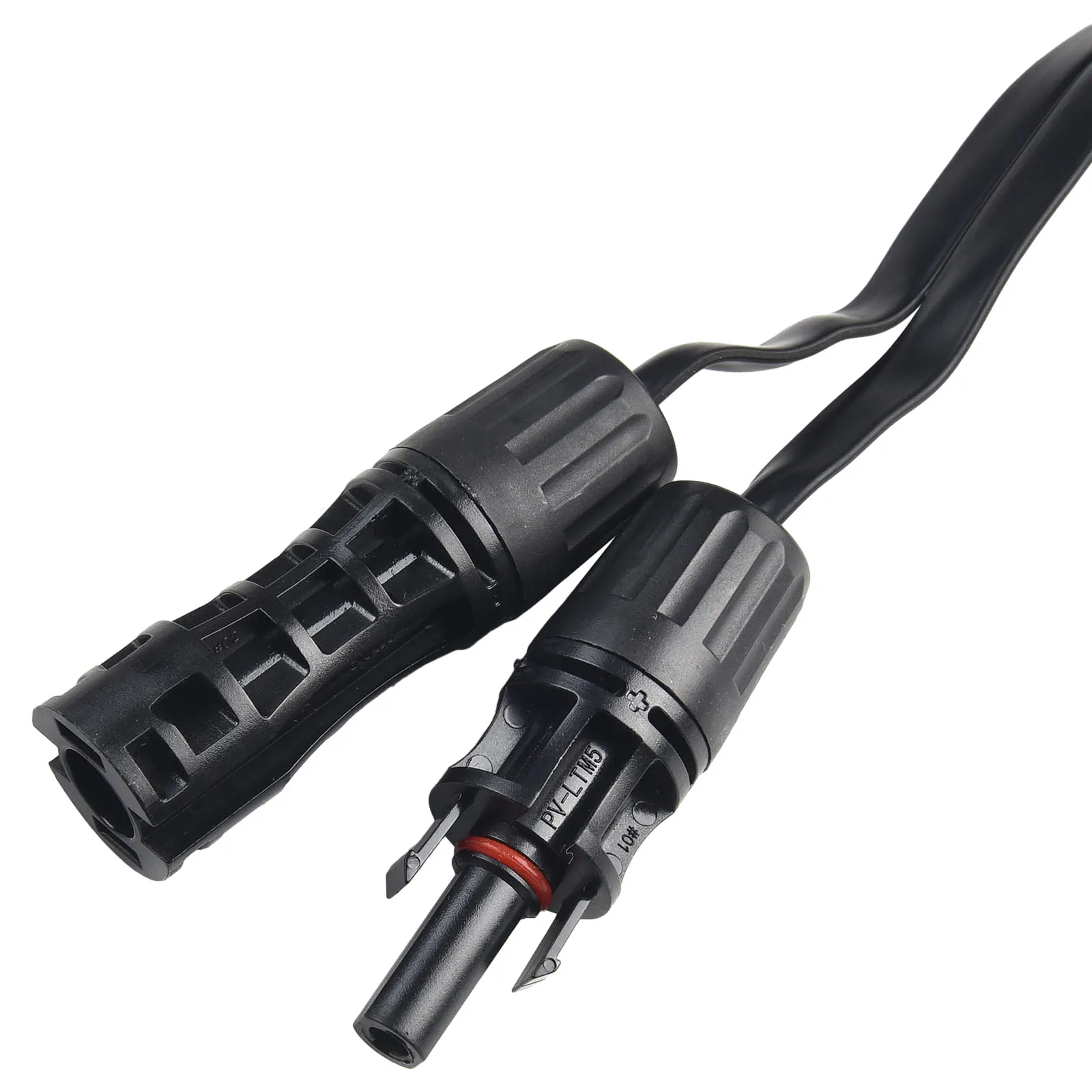 1 Pair Solar Flexible Flat Cable 0.5m Length 1500V Voltage Rating Compatible with Solar Panels and Microinverters