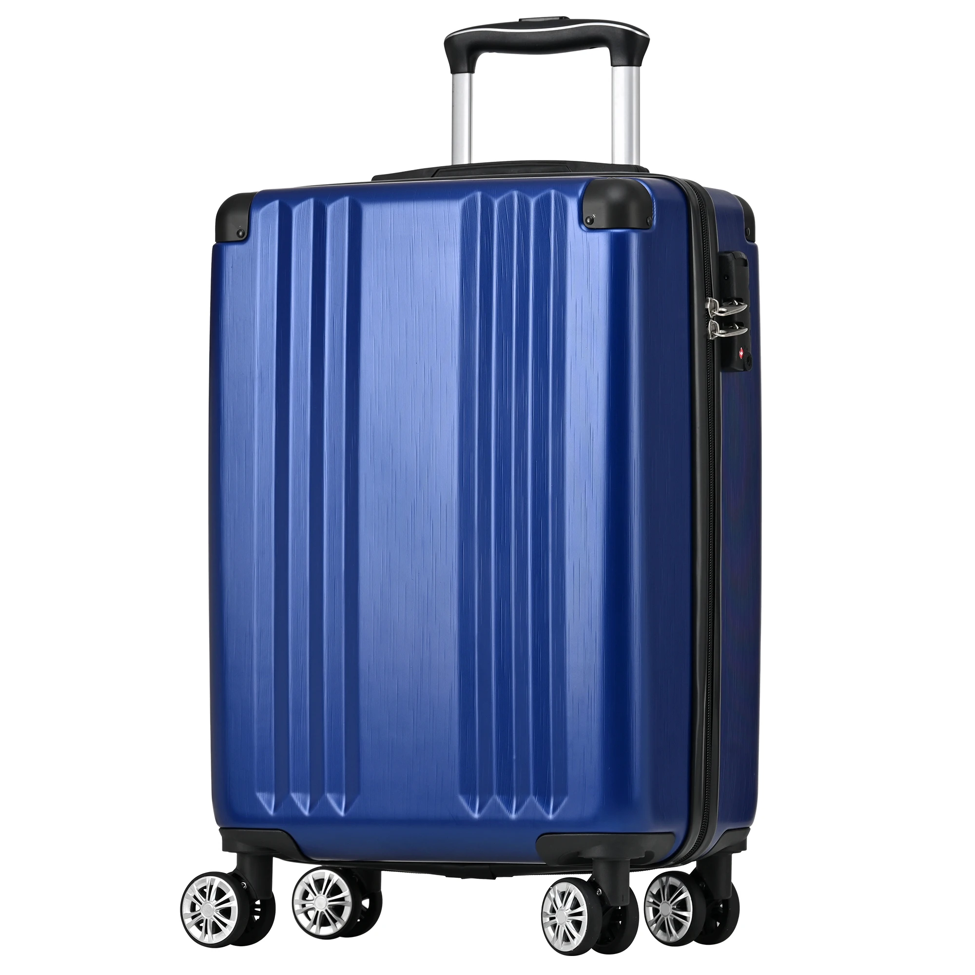 Merax M L XL Set of 3 Trunk Set Hard Case Trolley Case Suitcase Hand Luggage