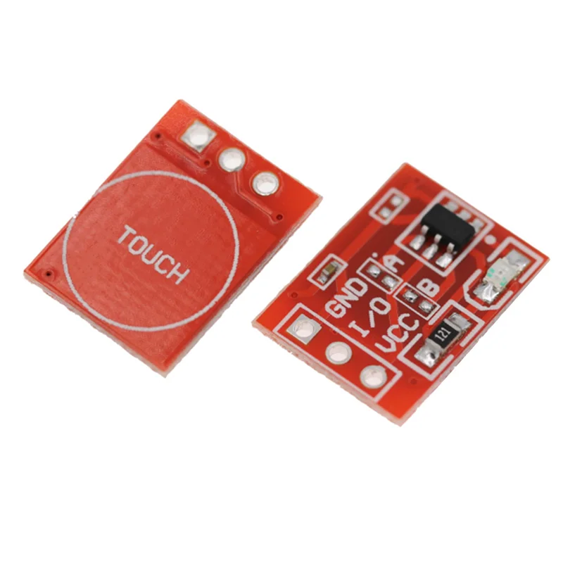 AB42-500Pcs Ttp223 Touch Button Modular Self-Locking Jog Capacitive Switch Single-Channel Transformation