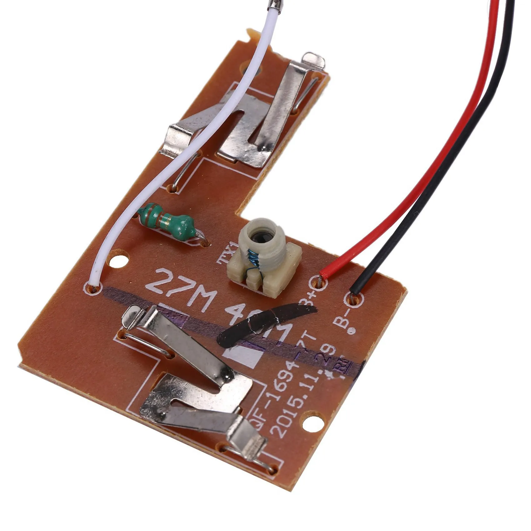 Transmisor y receptor remoto con antena, 4 canales, 40MHZ, piezas de juguete de Control remoto para Robot de coche RC DIY, 1 Juego