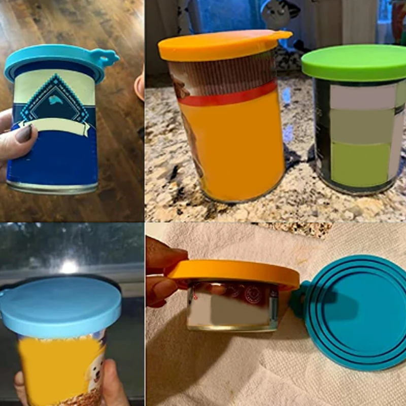 

1PC Silicone Pet Can Cover Cat and Dog Food Sealed Fresh-keeping 3-in-1