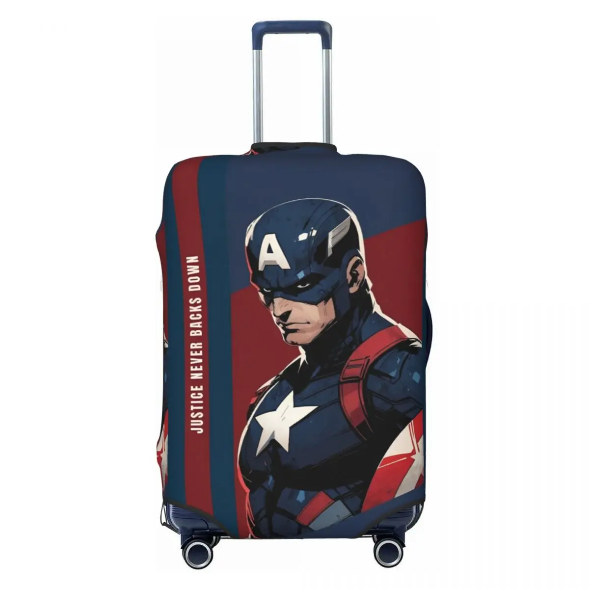 

Captain America Suitcase Cover 3D Printed Flight Travel Fun Luggage Accesories Protection