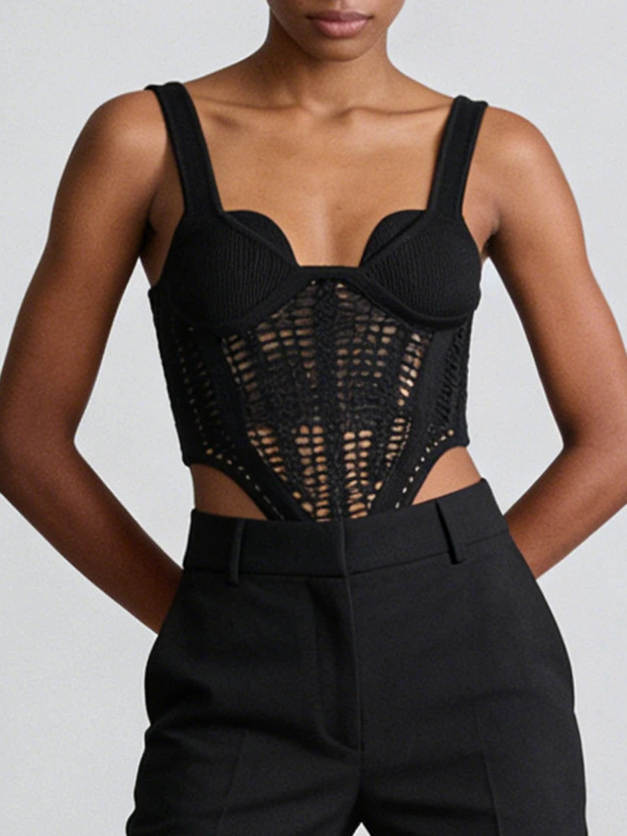 VGH شاطئ نمط الصلبة سليم صالح مثير سترات صغيرة للنساء ساحة طوق أكمام الصيف الجوف خارج سترة غير رسمية الإناث الموضة