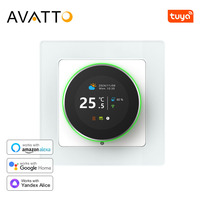 AVATTO Tuya WiFi Smart Knob Thermostat Water Gas Boiler Electric Heating Temperature Controller Works With Alexa Google Home