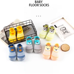 Little Yellow Duck Infant Walking Shoes Spring and Autumn Soft Sole Baby Shoes Non slip Preschool Floor Indoor Socks and Shoes