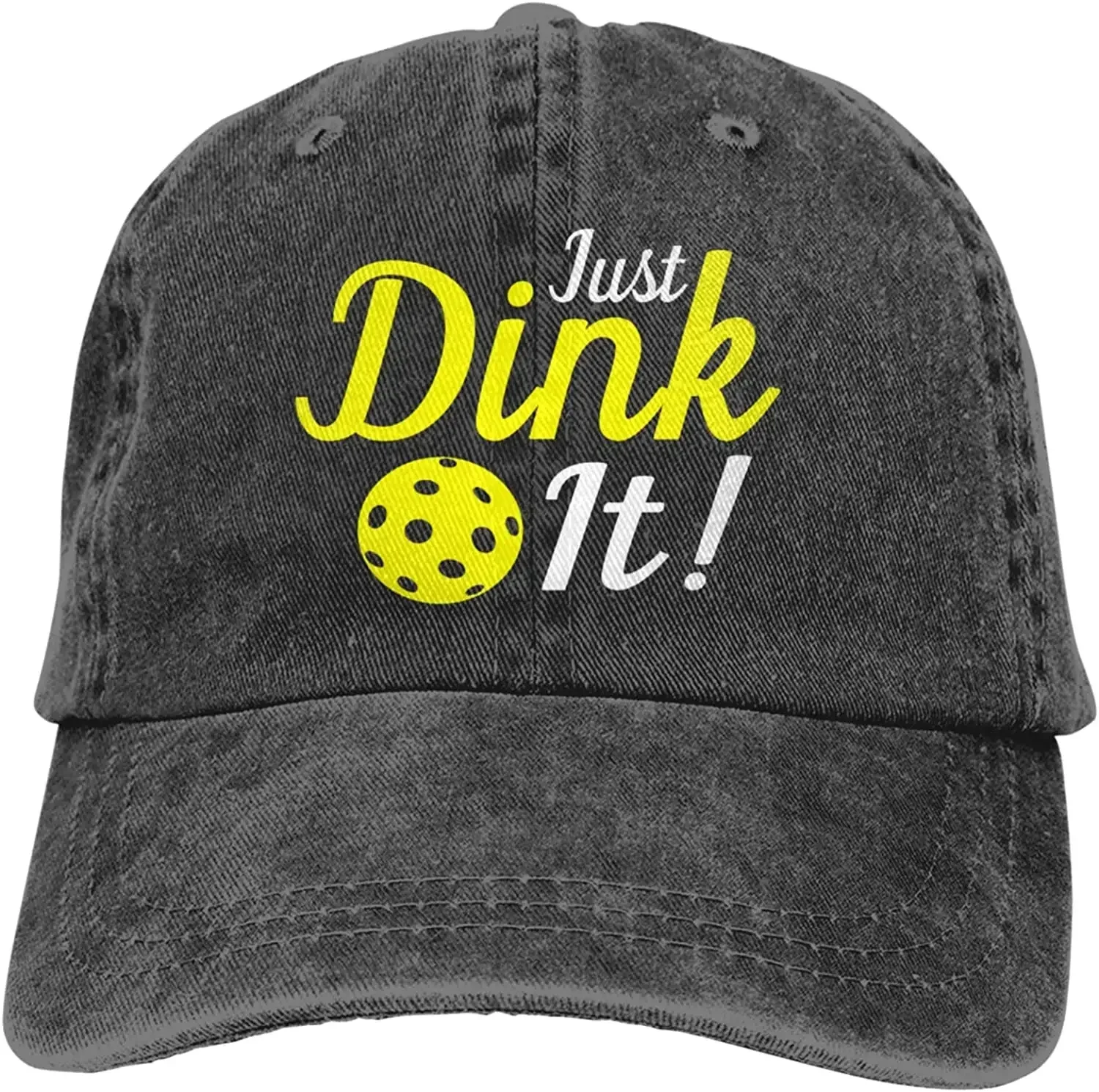 Pickleball Just Dink It Baseball Cap for Men Women Adjustable Pickle Ball Hat