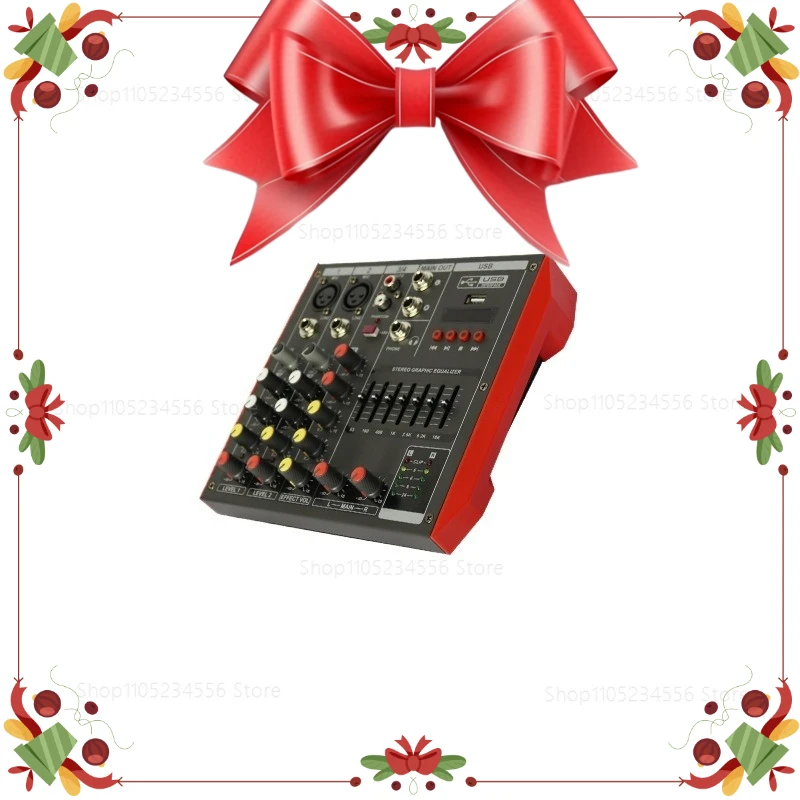 

4/6/8/12-канальный мини-микшер Bluetooth для сцены, конференций и домашнего использования с фантомным питанием и процессором эффектов