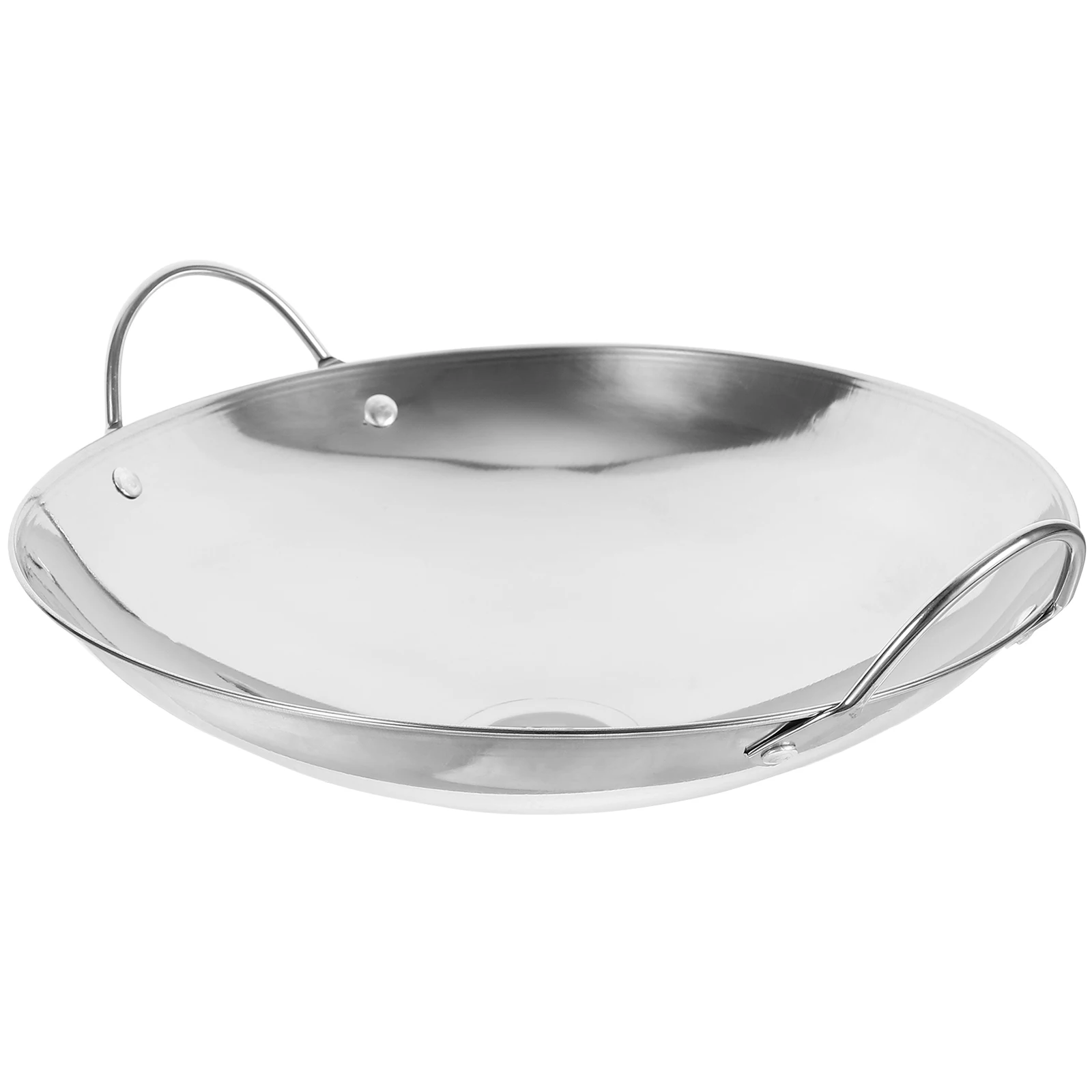 Anti Overflow Tripod Single Person Small Cooking Pot 10 Inch Stainless Steel Non Stick Hot Pot Kitchen Helper Metal Wok