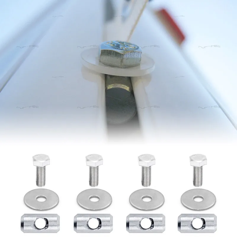 2/4set RV Awning Rail Stoppers Outdoor Camping Sun Canopy 8mm End Keder Stoppers Motorhome Campervan Awning Accessories