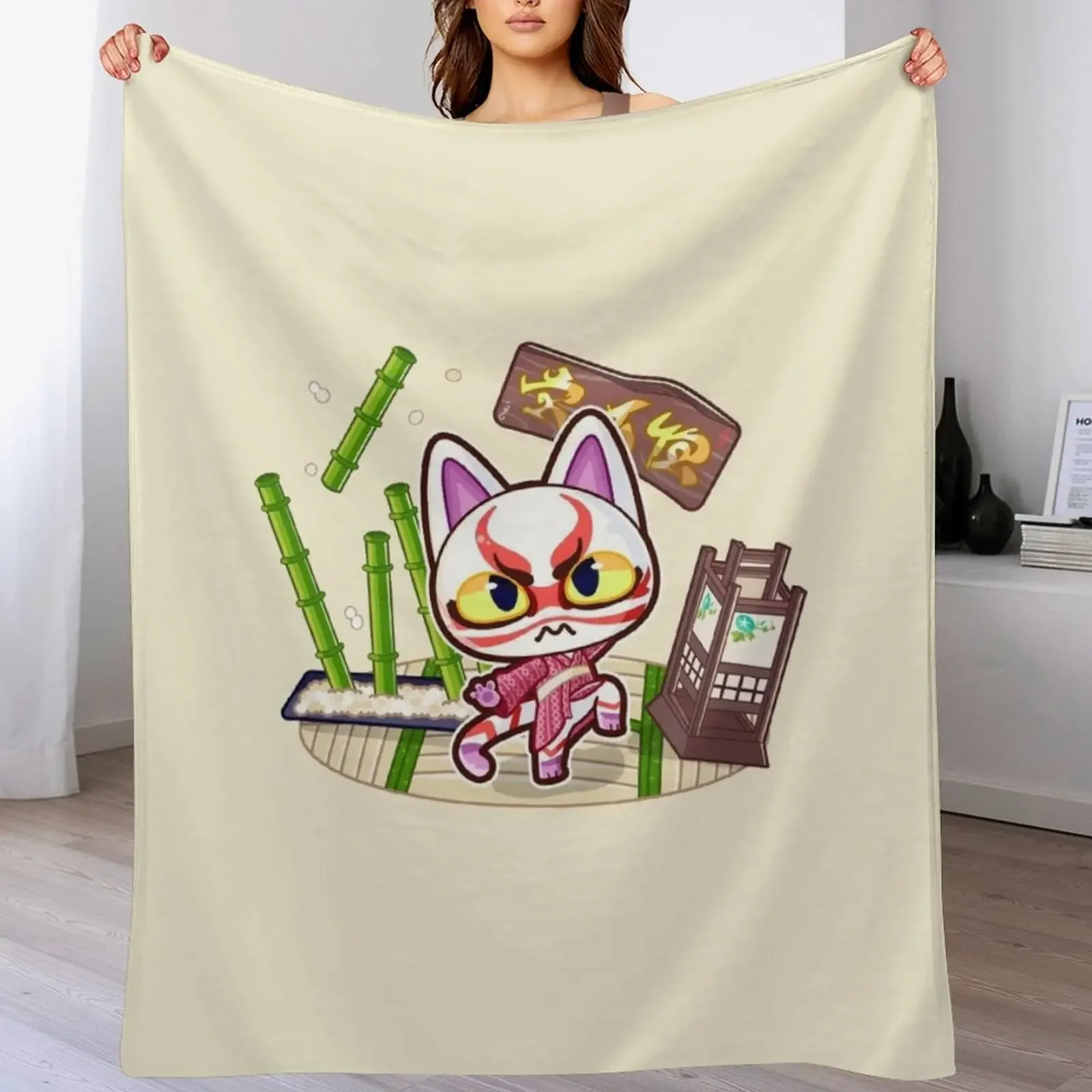 

Kabuki Throw Blanket Personalized Gift Thins Blankets