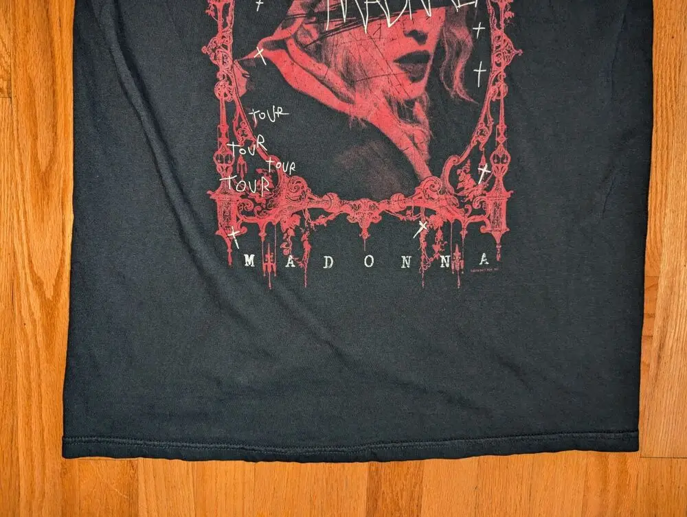 Official MADONNA Madame X BAM NYC Tour MAJESTY T-Shirt Size Large Black Concert