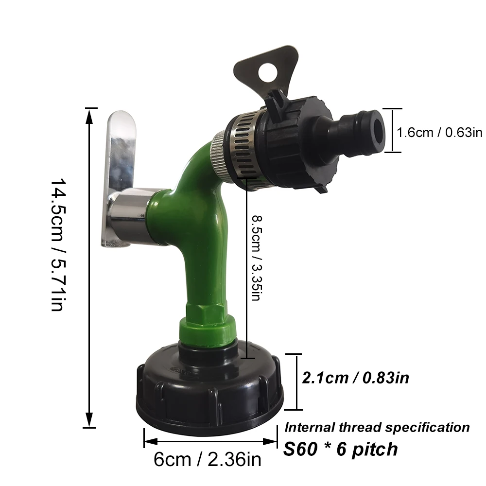 1 Set 3Pcs 1/2 '' faucet adapter, ton bucket cover combination set, garden irrigation hose connector, faucet hose quick connect