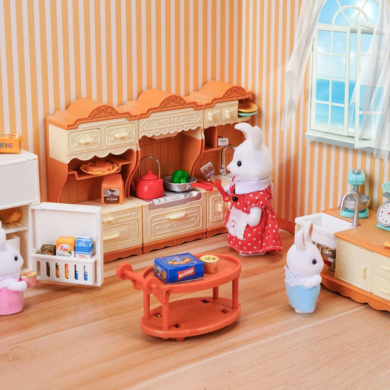 1/12 Dollhouse Miniature Kitchen Bathroom Bedroom Bakeware Sets Miniature Furniture Model Dollhouse Life Scene Decor Accessories