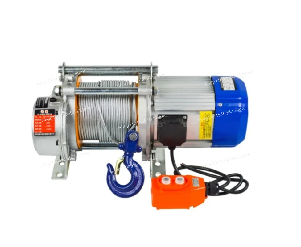 Multifunctional Aluminum Shell Hoist, 220V Household Small Crane Hoist, 1Ton 380V Electric Winch