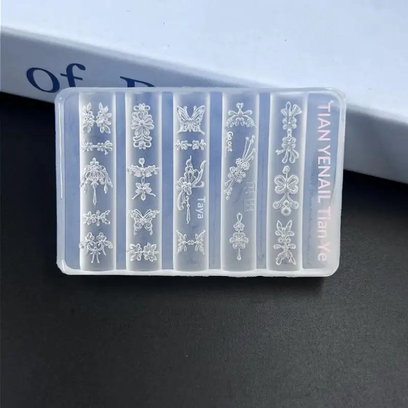 3D Barock-Engel Nagelform Silikon Nagelkunst-Charms DIY-Werkzeug Vorlagen Stempelplatten Maniküre Einfache DIY-Form für Heimwerker – Detail 12