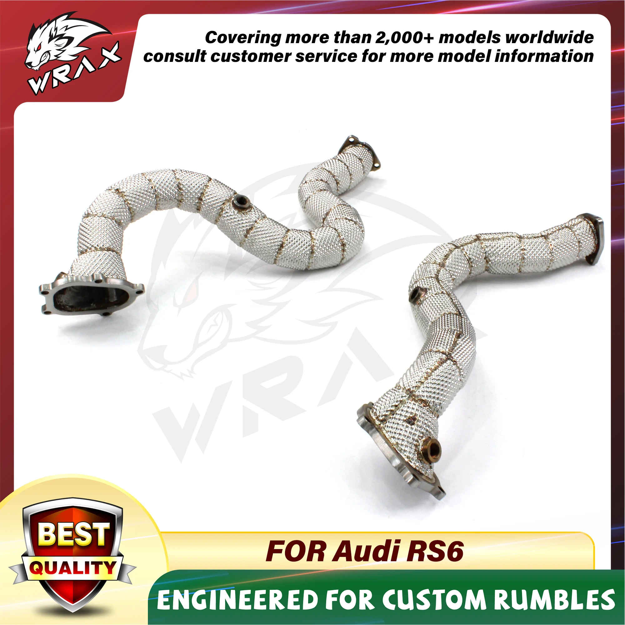 

WRAX Exhaust Heat Shield With Catalytic Downpipe for Audi Audi RS6 RS7