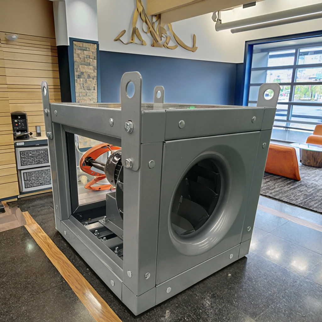 Customizable OEM CHA C Type Drive Box Stainless Steel Centrifugal Fan Full Mold All Welded Construction Wall Mounting Option
