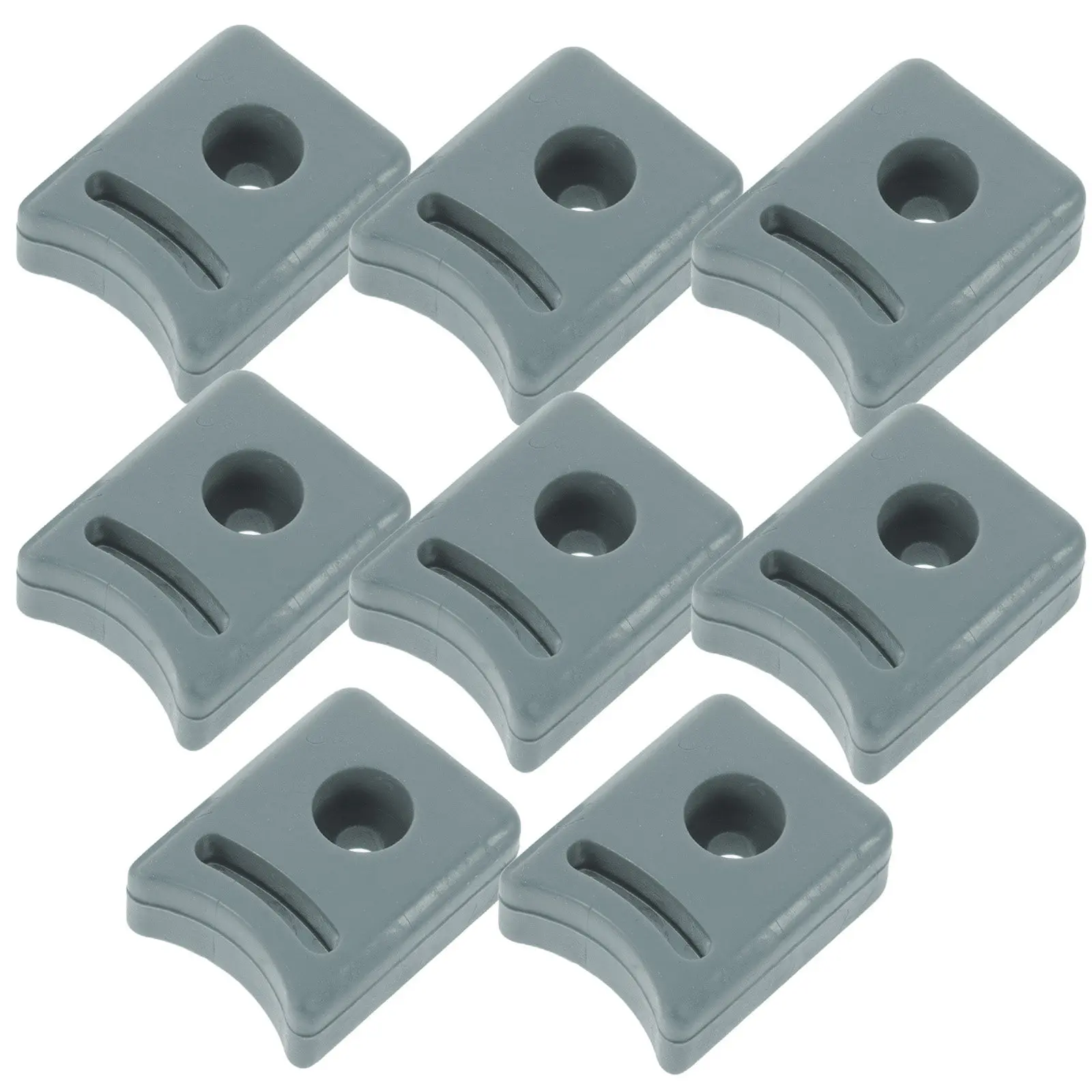 

8Pcs Shower Door Sliding Hardware Anti-Collision Bumper Stop Guide Pads Smooth Sliding Track Blocks for Bathroom Door