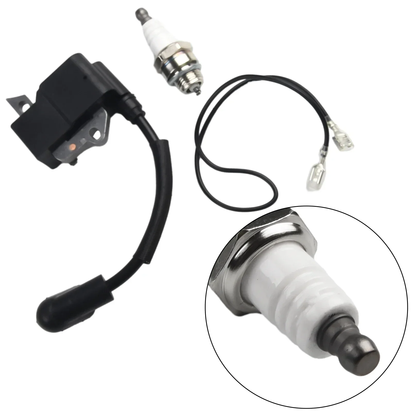 

Ignition Wire Ignition Coil For-Husqvarna 125B 125BVX HB281 585836101 545108101 Black Leaf Blower Part Plastic