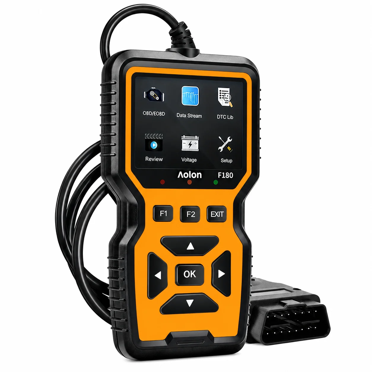 V519 Professional Obd2 Scanner Car Diagnostic Tool Real-Time Data Stream Obdii/Eobd Full Function Test Fault Code Reading and Erasing I/M Readiness Check