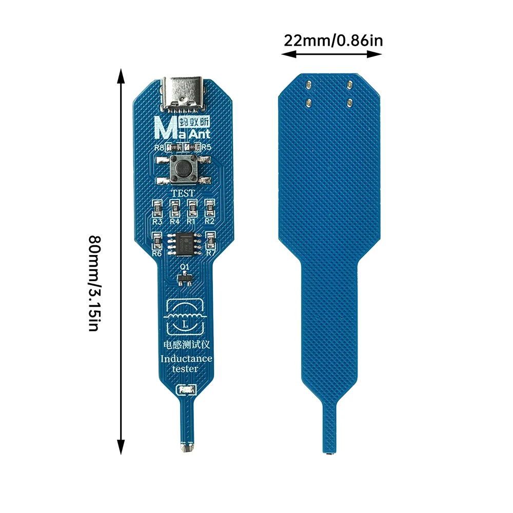 M093 M093B Portable Inductance Tester with Green LED Light Motherboard Coil Detector Precision Electromagnetic Induction Tool