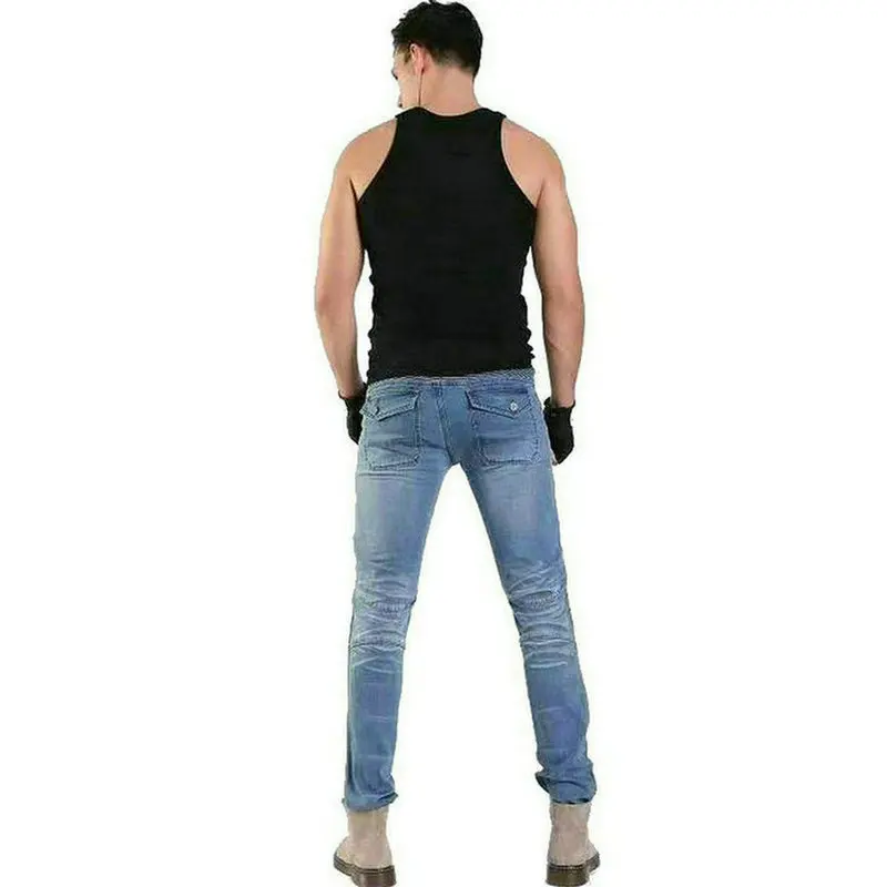 Đi Xe Máy Quần Jean Volero PK-718 Motocross Bảo Vệ Quần Đầu Máy Xe Lửa Thường Ít Slim Thun Cao Cấp Quần Với Bánh Răng