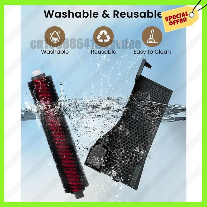 -A61K For Roborock S7 Maxv Ultra S7 Pro Vacuum Cleaner Suction Station Water Filter With Removable Sieve Replacement Parts