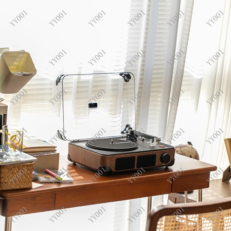 T400 Vintage Bluetooth Audio Vinyl Turntable Portable Speaker for Festival Gift