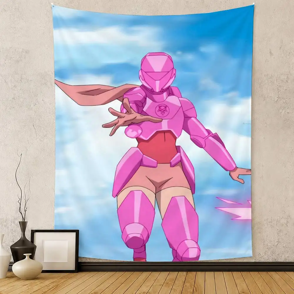 Cartoon I-Invincible Atom Eve Flag Digital Printing Banner for Garage Wall Out Door Decoration