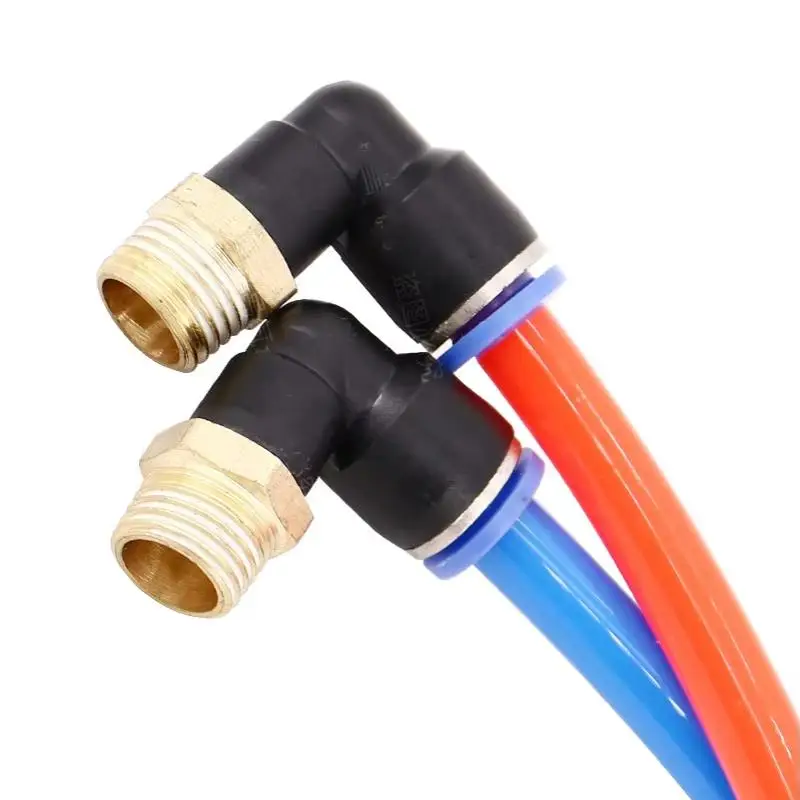 PL Pneumatic Elbow Thread Fittings Leak Proof Durable For Industrial Air Pipeline Repair And Automation Equipment Installation