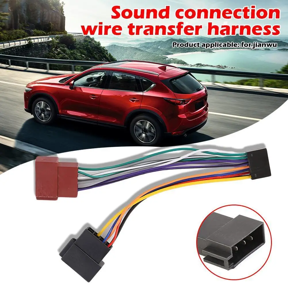 Arnés de cableado en oferta, diseño delicado para KENWOOD, conector adaptador de arnés de cableado ISO de 16 pines, cableado para estéreo de coche.
