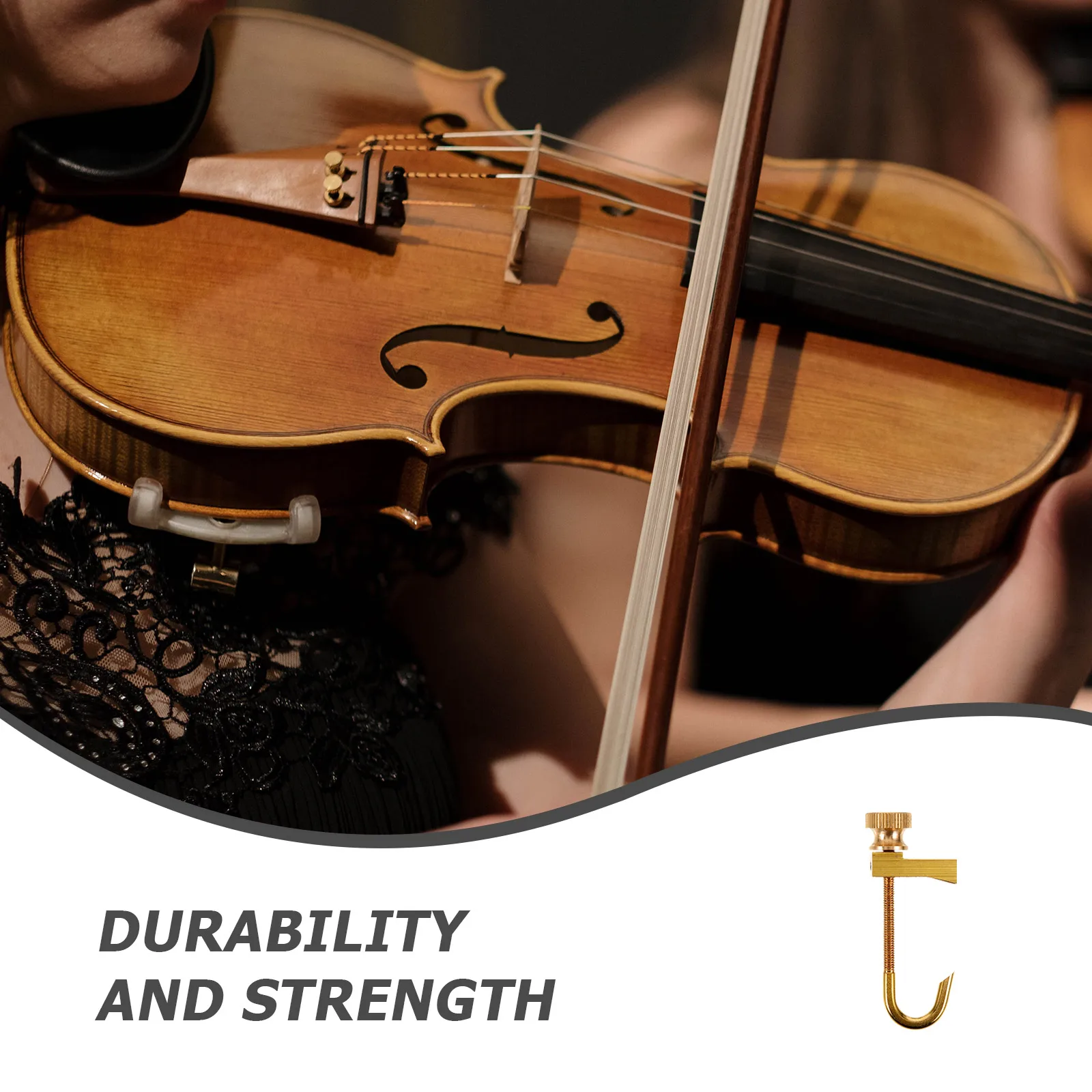 

F-shaped Card Violin Making Supplies Tool Instrument Repair Clamp Golden Pickup Parts Crack