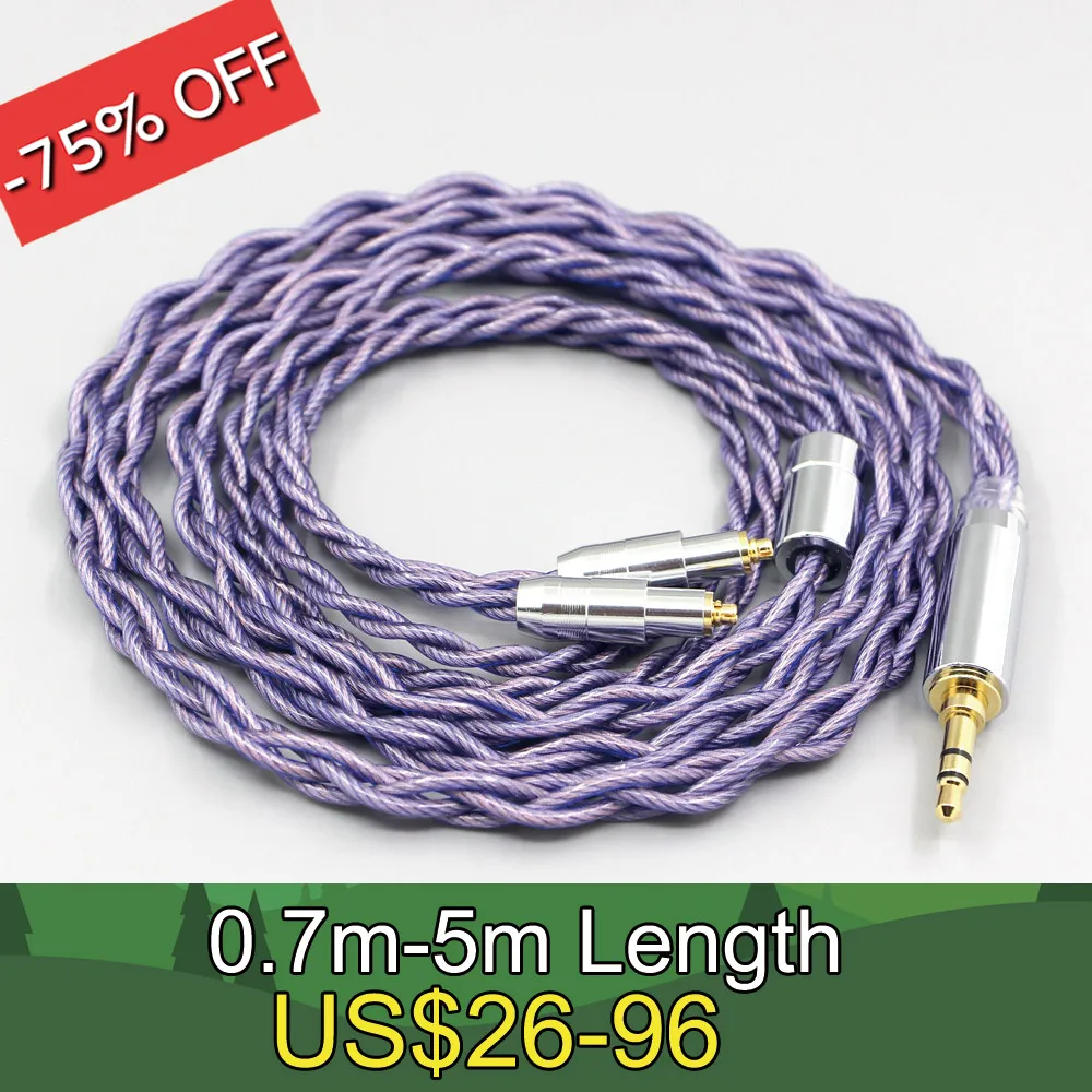 

Type2 1.8mm 140 cores litz 7N OCC Headphone Earphone Cable For Shure SRH1540 SRH1840 SRH1440 LN007857