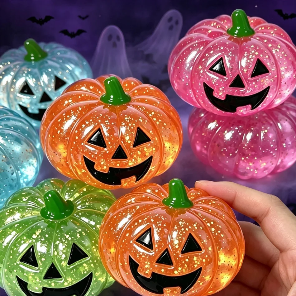 Glitter Pumpkin Squishy Balls – detail image 5