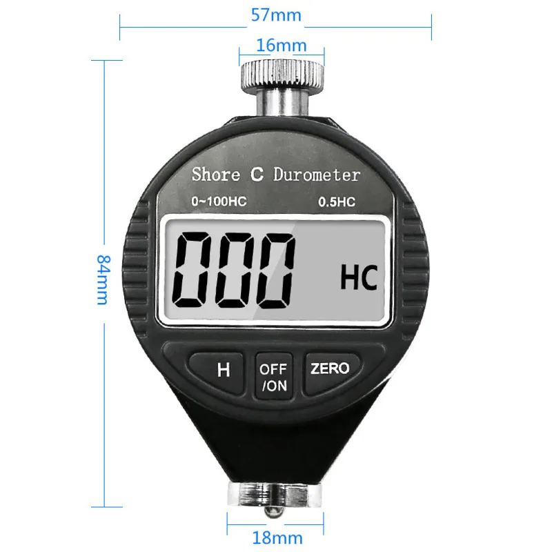 Electronic Digital Display Shore A D C Durometer Sclerometer Rubber Hardness Tester Meter Paragraph Tool