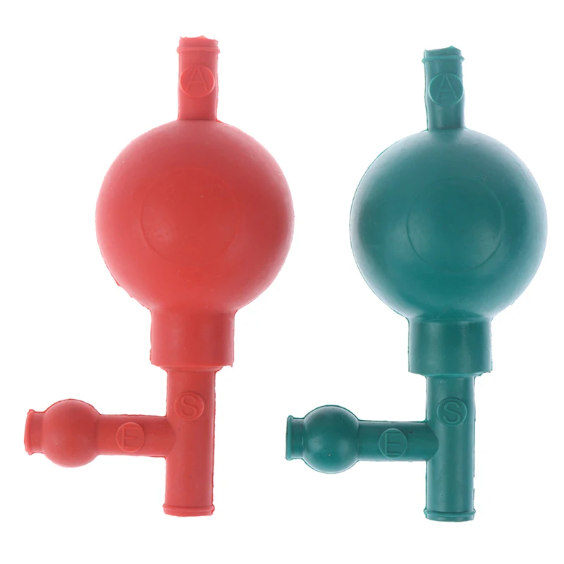 Natural Rubber Pipette Bulbs - Three-Way Safety Pipette Filler Pump for Chemistry & Biology Labs - Fits Serological and Transfer