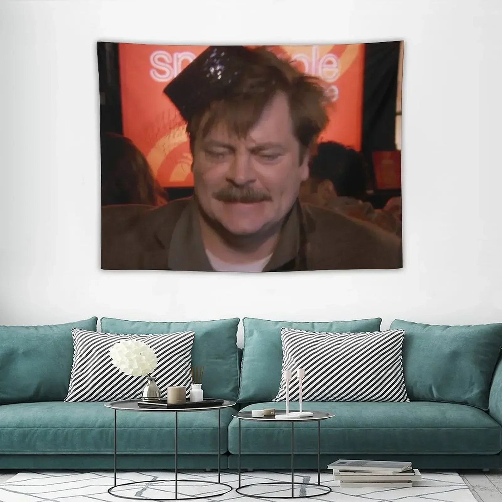 

Ron Swanson Dancing Tapestry Bed Room Decoration Home And Comfort Decor Decorative Wall Murals Tapestry