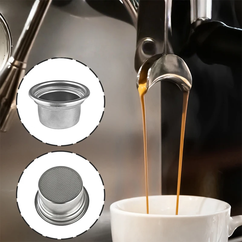 Afbeelding 4: 58 mm roestvrijstalen herbruikbare koffiefiltermand - 4-kops portafilter poederkom voor espressomachines, duurzaam en gemakkelijk schoon te maken