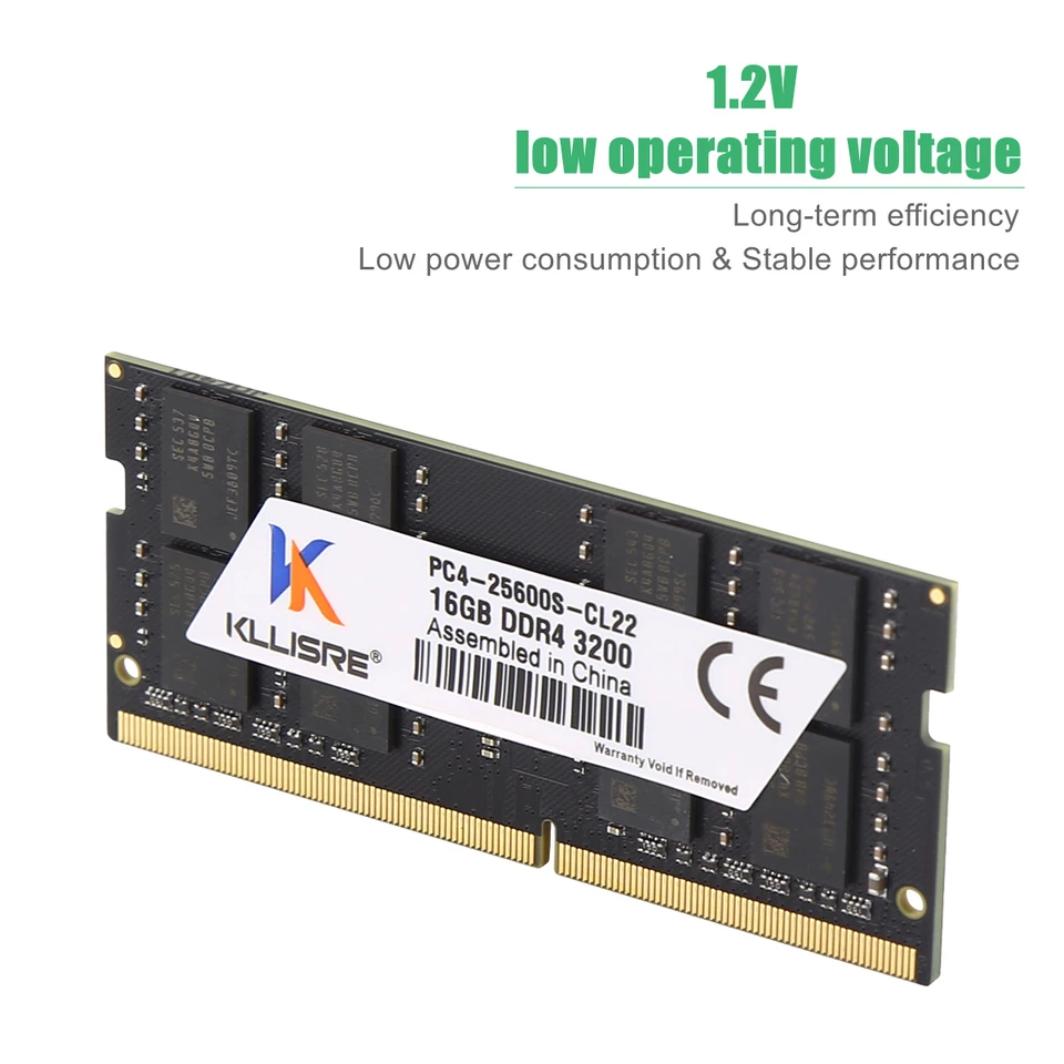 KLLISRE 16GB DDR4 3200MHz メモリー Sab59d12760dd40ab880df760c94ee