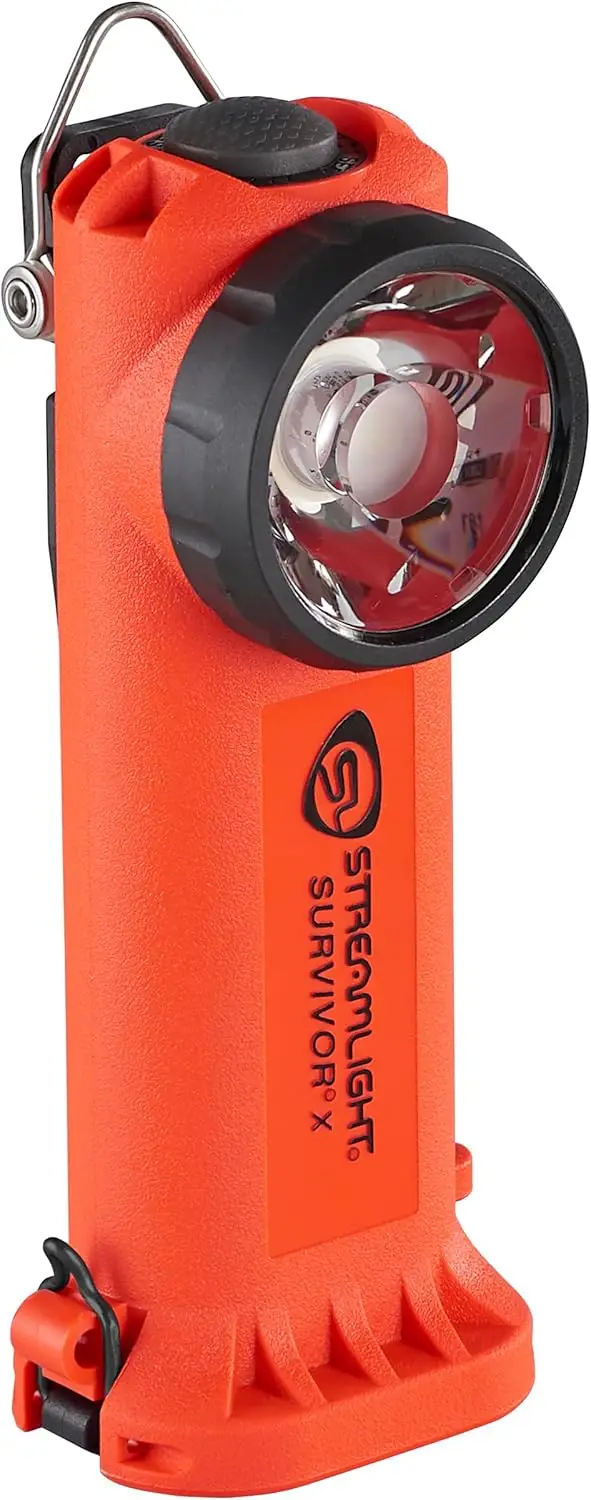 

250-Lumen USB Rechargeable Right-Angle Flashlight for Firefighters, Durable and Waterproof