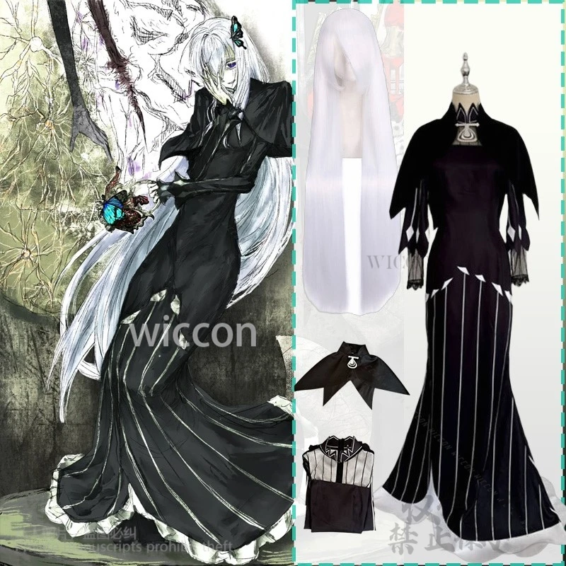 

Re:zero Аниме Re:Life In A Different World From Zero Косплей Эхидна Костюм Ведьмы Черная Униформа Накидка Готическое Платье На Заказ
