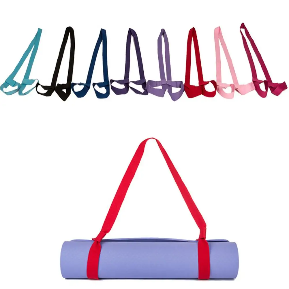 

Yoga Adjustable Cotton Yoga Strap Carrier Black 150x38cm Soft Durable Exercise Mat Strap Exercise Sling Portable Mat
