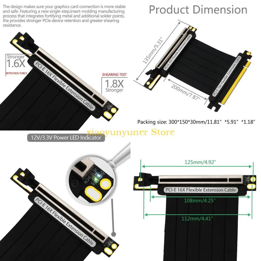 

P9JB PCIE x16 PCI для экспресс -растяжного кабеля