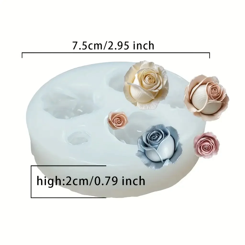 Bloem Bloom Rose Vorm Siliconen DIY 3D Cakevorm Fondant Zeep Cupcake Snoep Chocolade Jelly Decoratie Bakgereedschap Mallen