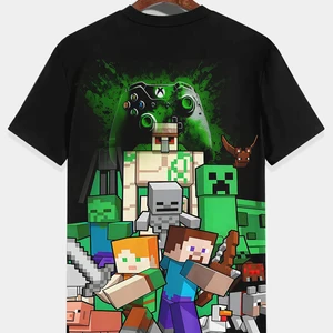 T -Shirt mit Kinderspieldruck, Jungenkleidung, Herrenkleidung im Freien für Kinder, Kindertife, heiß, 8 bis 10 Jahre alt 6 Hauptverkaufshemd Sao Paulo Kinder - №3