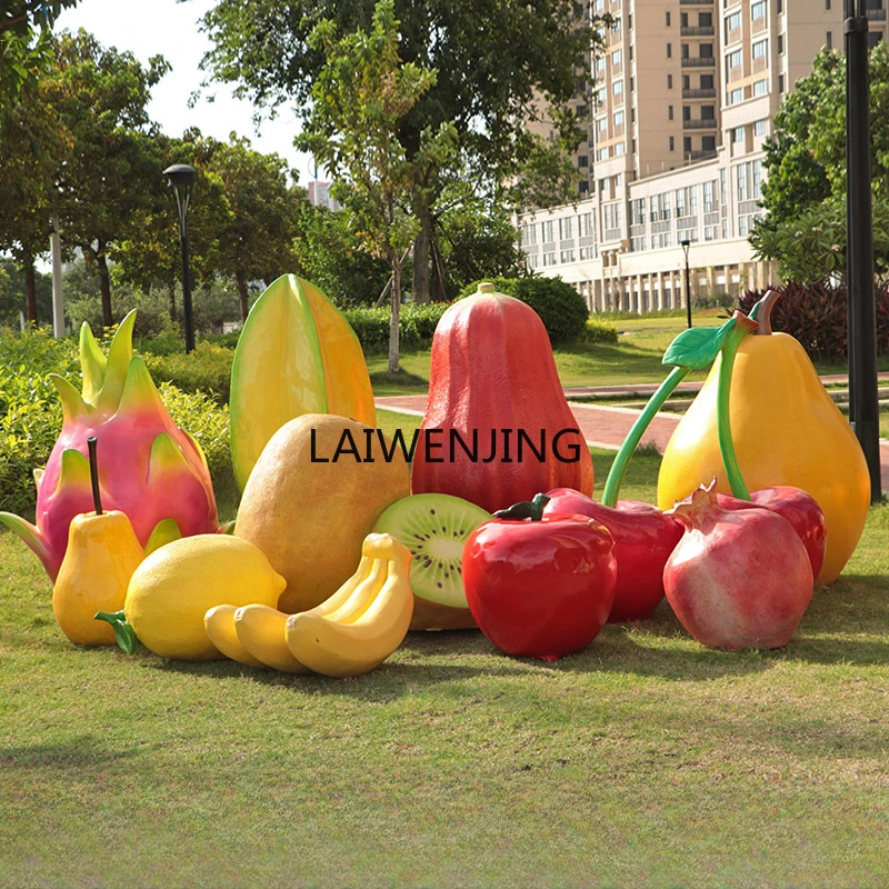 

Simulated fruit and vegetable ornaments Garden landscape Large fruit and vegetable sculpture Shopping mall decoration