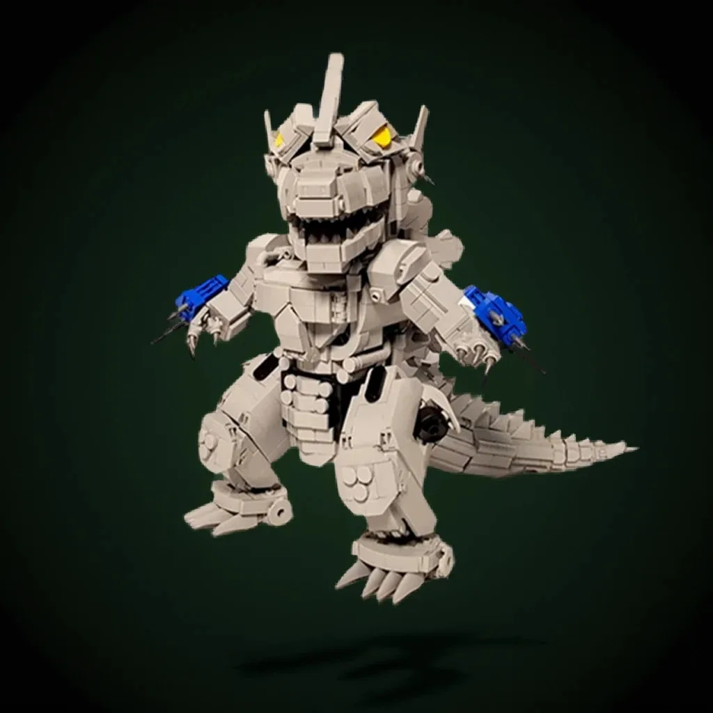 

1570 шт. MechaGodzilla Kiryu MOC гигантский механический монстр образование здание DIY блоки игрушки на день рождения подарок